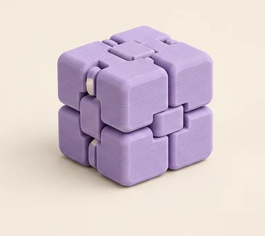 Mechanical Fidget Cube, illustrative 3D printed product concept